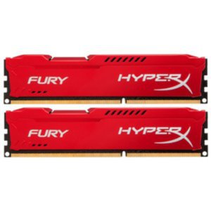 Оперативная память Kingston HyperX Fury Red 2x4GB KIT DDR3 PC3-10600 (HX313C9FRK2/8)