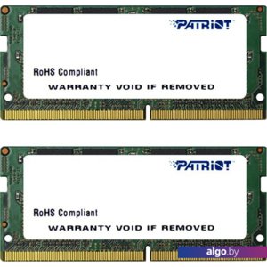 Оперативная память Patriot Signature Line 2x8GB DDR4 SODIMM PC4-19200 PSD416G2400SK