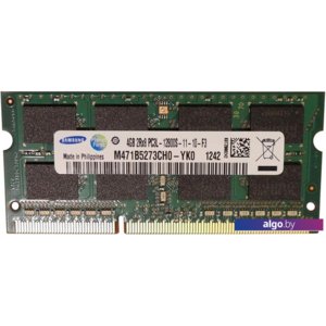 Оперативная память Samsung 4GB DDR3 SODIMM PC3-12800 M471B5273DH0-YK0