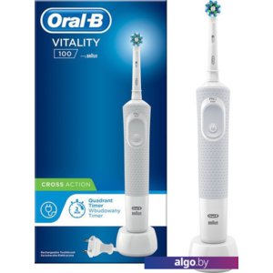 Электрическая зубная щетка Braun Oral-B Vitality 100 Cross Action D100.413.1 (белый)