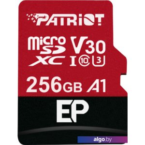 Карта памяти Patriot microSDXC EP Series PEF256GEP31MCX 256GB (с адаптером)