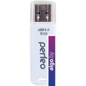 USB Flash Perfeo C06 8GB (белый) [PF-C06W008]