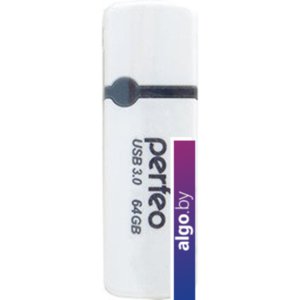 USB Flash Perfeo C08 64GB (белый) [PF-C08W064]