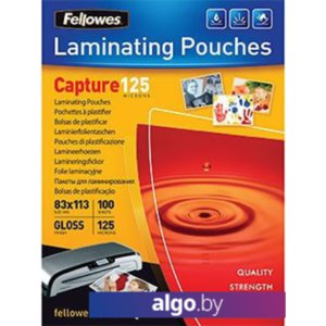 Пленка для ламинирования Fellowes Glossy Polyester Pouches 113x83 мм, 125 мкм, 100 л