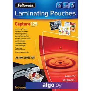 Пленка для ламинирования Fellowes Glossy Polyester Pouches А5, 125 мкм, 100 л