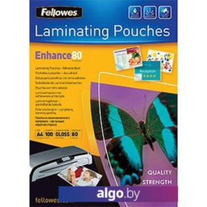 Пленка для ламинирования Fellowes Lamination Pouches with Adhesive Back А4, 80 мкм, 100 л