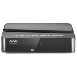 Приемник цифрового ТВ BBK SMP001HDT2 (темно-серый)