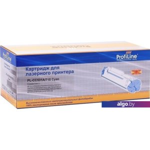 Картридж ProfiLine PL-CC531A/718-C (аналог HP CC531A, Canon 718C)