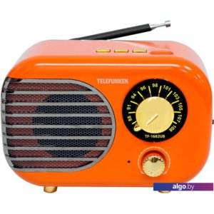 Радиоприемник TELEFUNKEN TF-1682UB (оранжевый/золотистый)