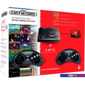 Игровая приставка Retro Genesis HD Ultra (2 геймпада, 225 игр)