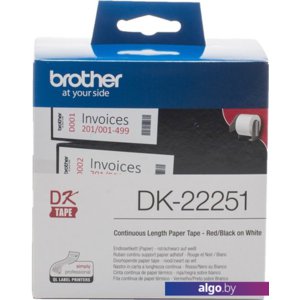 Самоклеящаяся термобумага Brother DK-22251 (62 мм, 15.24 м)