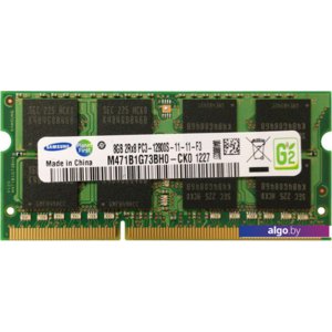 Оперативная память Samsung 8GB DDR3 SODIMM PC3-12800 [M471B1G73BH0-CK0]