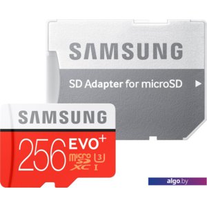 Карта памяти Samsung EVO+ microSDXC 256GB + адаптер [MB-MC256]