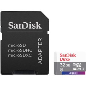 Карта памяти SanDisk Ultra microSDHC Class 10 UHS-I 32GB (с адаптером)