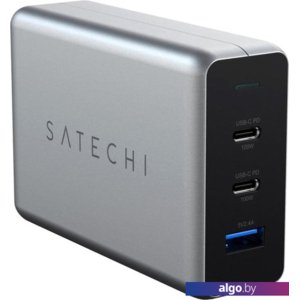 Сетевое зарядное Satechi 100W Type-C PD Compact GAN Charger (европейская вилка)