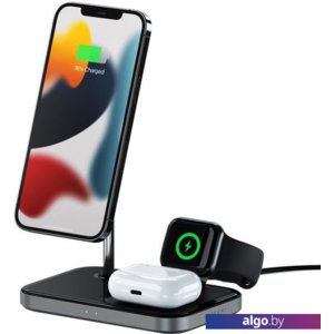 Беспроводное зарядное Satechi 3-in-1 Magnetic Wireless Charging Stand