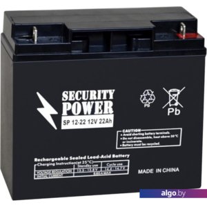 Аккумулятор для ИБП Security Power SP 12-22 (12В/22 А·ч)