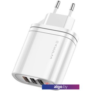 Сетевое зарядное Kuulaa USB Charger 30W (белый)