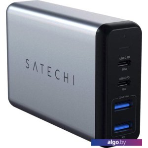 Сетевое зарядное Satechi 75W Dual Type-C Travel Charger (американская вилка)