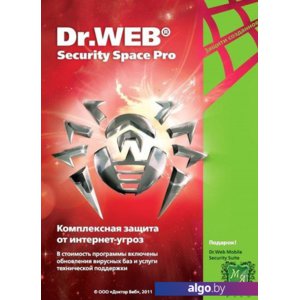 Система защиты ПК от интернет-угроз Dr.Web Security Space Pro (1 ПК, 1 год)