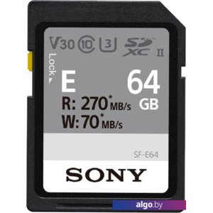 Карта памяти Sony SDXC SF-E64 64GB
