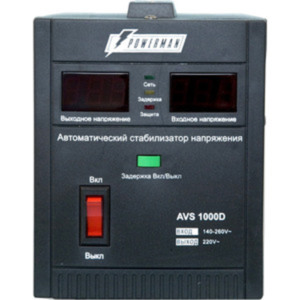 Стабилизатор напряжения Powerman AVS 1000D Black