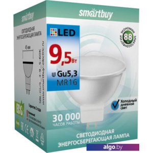 Светодиодная лампа SmartBuy MR16 GU5.3 9.5 Вт 6000 К SBL-GU5_3-9_5-60K