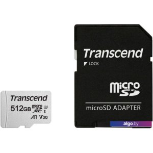 Карта памяти Transcend microSDXC 300S 512GB (с адаптером)