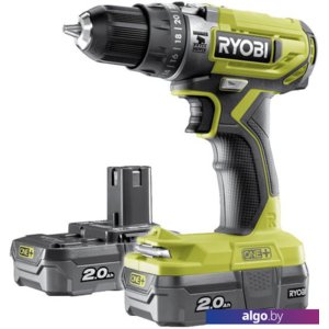 Ударный шуруповерт Ryobi R18PD2-220S 5133004459 (с 2-мя АКБ, сумка)