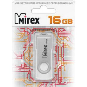 USB Flash Mirex SWIVEL WHITE 16GB (13600-FMUSWT16)