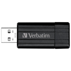 USB Flash Verbatim PinStripe черный 8 Гб (49062)
