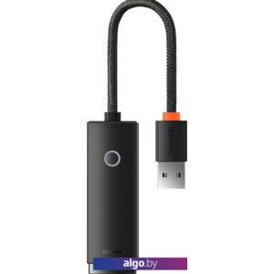 USB-хаб Baseus Lite Series 4-Port USB-A WKQX030001 (0.25 м, черный)