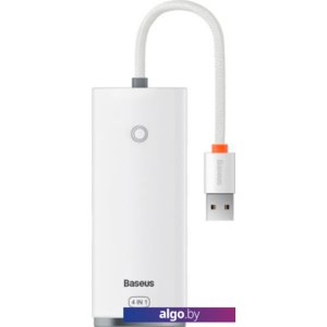 USB-хаб Baseus Lite Series 4-Port USB-A WKQX030002 (0.25 м, белый)