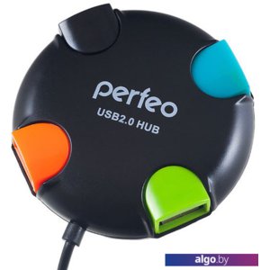 USB-хаб Perfeo PF-VI-H020 (черный)