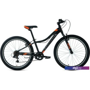 Велосипед Forward Twister 24 1.0 2021 (черный)
