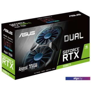 Видеокарта ASUS Dual GeForce RTX 2080 Ti Advanced 11GB GDDR6 DUAL-RTX2080TI-A11G