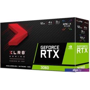 Видеокарта PNY GeForce RTX 3060 XLR8 Revel Epic-X RGB Dual Fan 12GB GDDR6