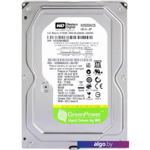 Жесткий диск WD AV-GP 500GB (WD5000AVCS)