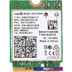 Wi-Fi/Bluetooth адаптер Intel AX211NGWGNV