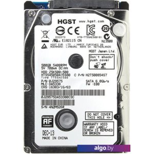 Жесткий диск HGST Travelstar Z5K500 500GB HTS545050A7E680 (восстановленный)