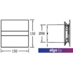 Вытяжной вентилятор CATA E-100 G BK Вытяжной вентилятор CATA E-100 G BK
