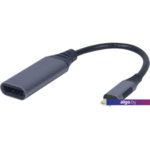 Кабель Cablexpert A-USB3C-DPF-01 USB Type-C - DisplayPort (0.15 м, фиолетовый) Кабель Cablexpert A-USB3C-DPF-01 USB Type-C - DisplayPort (0.15 м, фиолетовый)