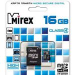 Карта памяти Mirex microSDHC (Class 4) 16GB (13613-ADTMSD16) Карта памяти Mirex microSDHC (Class 4) 16GB (13613-ADTMSD16)
