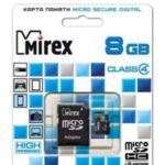 Карта памяти Mirex microSDHC (Class 4) 8GB (13613-ADTMSD08) Карта памяти Mirex microSDHC (Class 4) 8GB (13613-ADTMSD08)