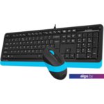 Клавиатура + мышь A4Tech Fstyler F1010 (черный/синий) Клавиатура + мышь A4Tech Fstyler F1010 (черный/синий)