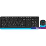 Клавиатура + мышь A4Tech Fstyler FG1010 (черный/синий) Клавиатура + мышь A4Tech Fstyler FG1010 (черный/синий)