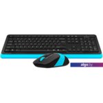 Клавиатура + мышь A4Tech Fstyler FG1010 (черный/синий) Клавиатура + мышь A4Tech Fstyler FG1010 (черный/синий)