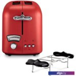 Тостер DeLonghi Argento Flora CT021.R1 Тостер DeLonghi Argento Flora CT021.R1
