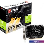 Видеокарта MSI GeForce GT 730 2GB DDR3 N730K-2GD3/OCV5 Видеокарта MSI GeForce GT 730 2GB DDR3 N730K-2GD3/OCV5